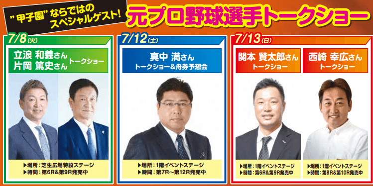 GII第7回ボートレース甲子園2025元プロ野球選手トークショー