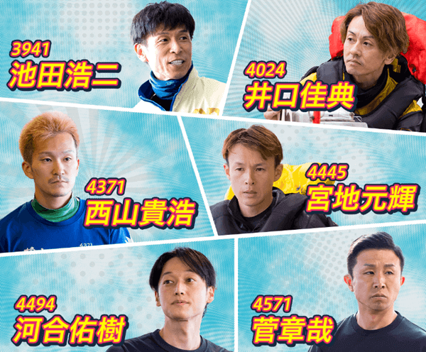 開設72周年記念競走 GI大渦大賞・初日ドリーム出場予定選手