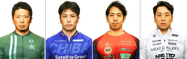 深谷知広、岩本俊介、松浦悠士、清水裕友