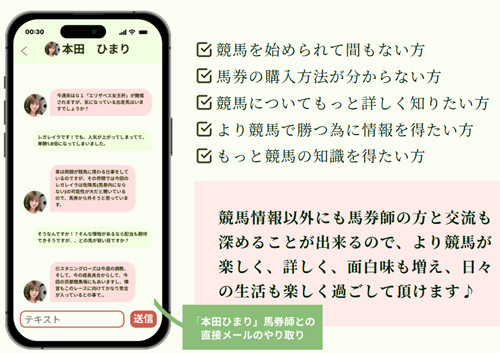競馬ナンバー１のやり取り例
