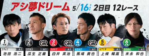 5月16日(土) 2日目12R｜アシ夢ドリーム
