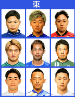東西選考順位ベスト9・東日本
