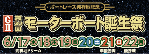 ボートレース発祥記念GⅡ第30回モーターボート誕生祭イベント情報