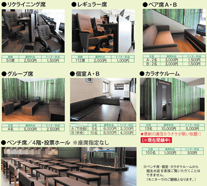 ボートレース江戸川の指定席