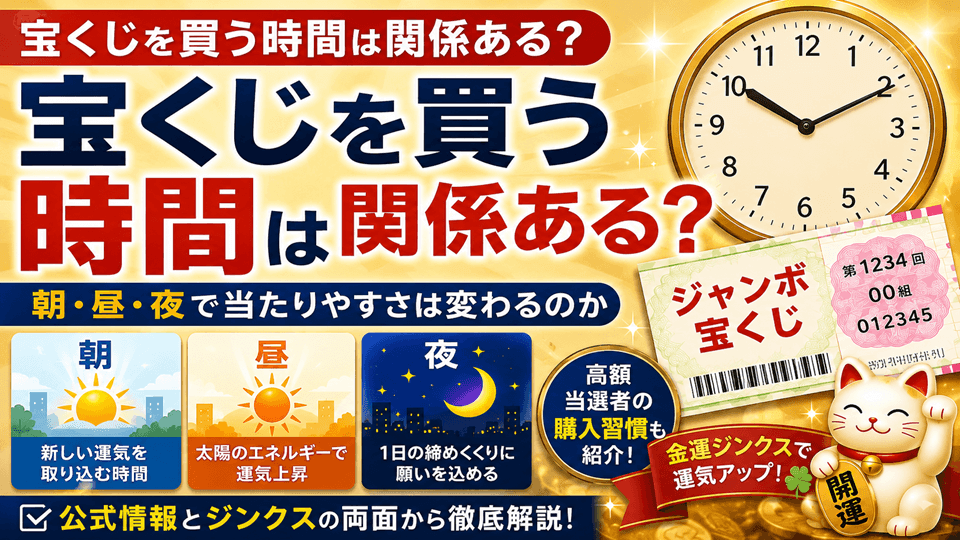 宝くじを買う時間は関係ある？