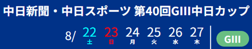 常滑・中日新聞・中日スポーツ 第40回GⅢ中日カップ